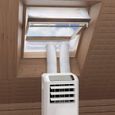 Tissu d’isolation pour fenêtre - Joint anti air chaud Installation sans percer - Climatiseur mobile - 381 460 cm
