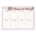 Bloc-Notes Semainier A4 Pusheen Rose Collection-0