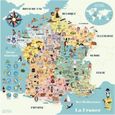 Puzzle Carte de France magnétique VILAC - Voyage et cartes - Mixte - 5 ans et plus - Moins de 100 pièces-0