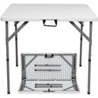 ALIGHTUP Table pliante - extérieur et intérieur - carrée - (86 x 86 x 74) cm - blanche