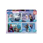 4 Puzzles Disney : 50 - 80 - 100 - 150 Pieces - La Reine Des Neiges : Elsa Anna Olaf Swen - Puzzle Enfant Educa Nouveaute