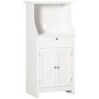 HOMCOM - Meuble Micro-Ondes - MDF - 60x40x122.5cm - Blanc
