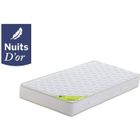 NUITS D'OR Nuit Calme Matelas 90x190 Densit 35Kgm3 - Hauteur 21 Cm - Soutien Ferme -