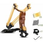 WELAN Lance-pierre professionnel Set High Velocity Catapult Sling Shot pour la chasse en plein air Cadeaux de Noël