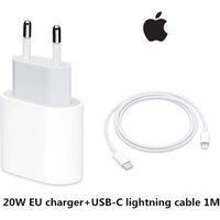 D'origine 20W USB C Adaptateur secteur Pour iphone 12 12mini Pro Max Type C chargeur rapide pour App EU charger add cable -QX518