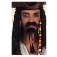 Moustache et barbe de pirate - Boland - 2 éléments - Homme - Fibre synthétique