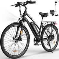 Vélo électrique VAE - HITWAY - Noir - 28"- Batterie Amovible 250W 36V 12Ah - Shimano 7 Vitesses - VTT Électrique