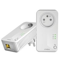 Kit CPL 600 Mbps - STRONG - Compatible Toute Box - Ethernet + Prise Filtrée - Installation Rapide