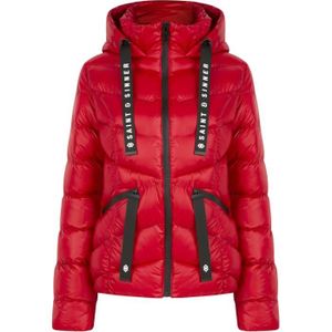 doudoune courte rouge