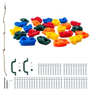 Mur D'escalade ALIENS Complet Pour Enfants – Jupe, Casque, Baudrier, Mousqueton, 40-120 Kg