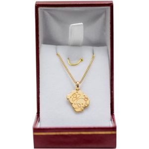 10k Or Jaune Solide California State Pendentif