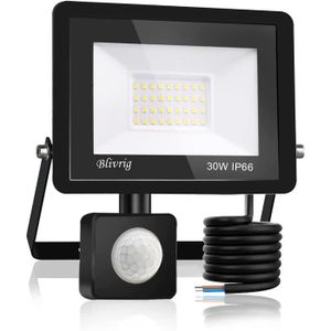 IP66 étanche Spot Projecteur LED 3000LM Onforu 2 Unités 35W Projecteur LED Extérieur avec Détecteur de Mouvement Terrasse Garage 5000K Éclairage de Sécurité pour Jardin 