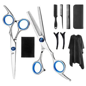 CISEAUX - EFFILEUR DAMILY® kit ciseaux de coiffure - 10 Pcs Ciseaux p
