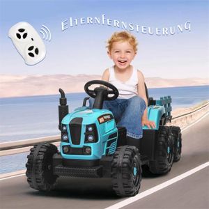 VOITURE ELECTRIQUE ENFANT Voiture électrique pour enfant, tracteur avec remo