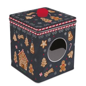 Boite A Biscuits En Metal Noel Cdiscount