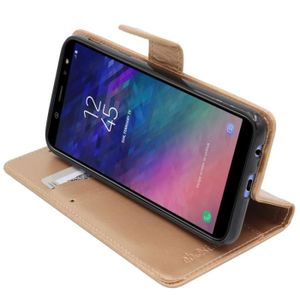 Coque Compatible avec Samsung Galaxy A6 Plus 2018 Cuir Étui Portefeuille 9 Fentes pour Cartes Fermeture Eclair PU Flip Pochette Housse Multiple Fonction Kickstand Magnétique Clapet Folio Case,Rose 