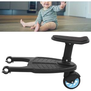 Salaty Planche Debout de Poussette avec siège Planche de Planeur de Poussette Universelle Remplacement pour Voyage en Famille 