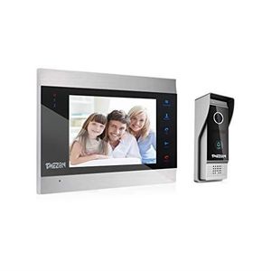 Jeantone 1.3 MP HD Cam/éra ext/érieure 17,8 cm Moniteur /à /Écran Tactile Vid/éo Porte T/él/éphone Sonnette kit Intercom Syst/ème dentr/ée Vid/éo