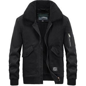 BLOUSON Blouson Homme Hiver Chaud Doublé Polaire Militaire