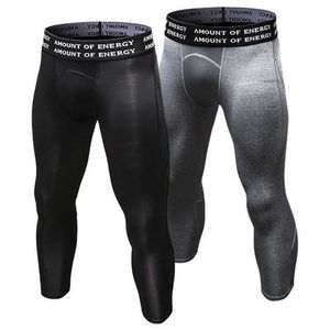 LEGGING DE COMPRESSION 2 Pack Homme Compression 3/4 Capri Shorts Pantalon