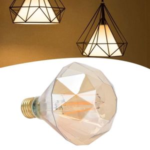 AMPOULE - LED Qiilu Ampoule de lampe (Transparent)Ampoule Intelligente E27 Lampe à Filament Décorative Vintage Pour deco led Or
