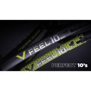 CORDAGE BADMINTON Raquette de tennis Volkl V-Feel 10 300 g - gris/jaune - Taille 3