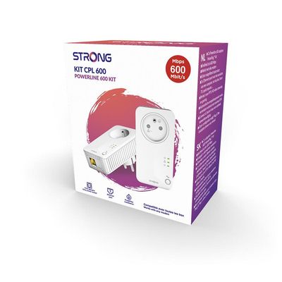 STRONG - Powerline 1000 Kit Mini - Duo Prises CPL - Kit CPL - 1000 Mbps - 6