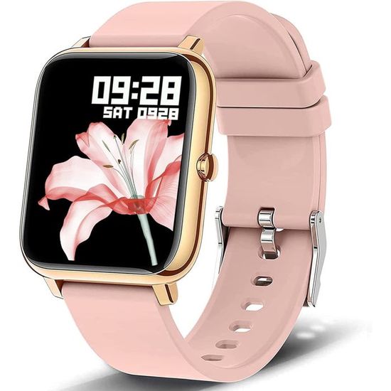 Montre Connectée Sport P22 – Podomètre, Cardio, Sommeil, SpO2, Tension – GPS Bluetooth