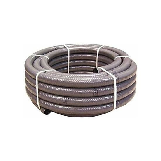 couronne rouleau 10m tuyau gris pvc pression souple a coller o 50mm diametre bassins et piscines cdiscount bricolage