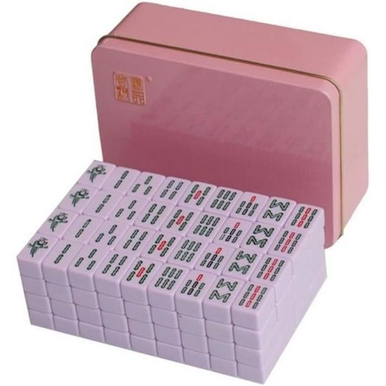 Set De Mahjong Américain Yellow Mountain Imports - 166 Tuiles Vintage Style Bakélite Avec Boîtier En Palissandre - Jeu Classique - 2