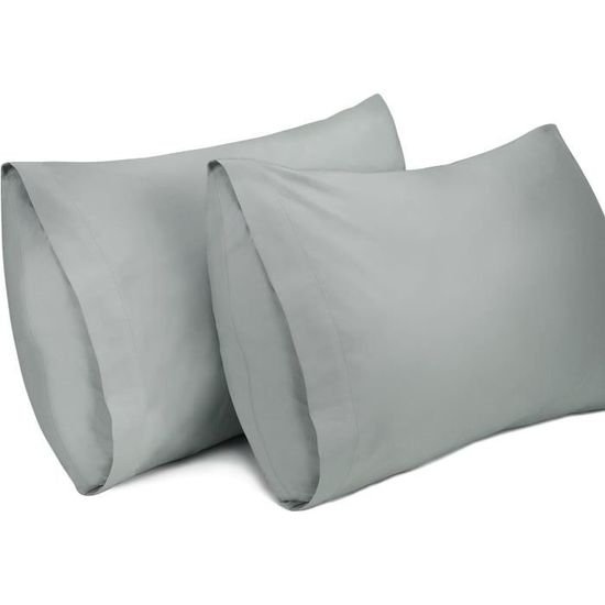 Lirex 2-Pack Taies D'oreiller, Taies D'oreiller En Microfibre Brossée Douce De Haute Qualité, Lavable En Machine, Infroissable, Respirant (Bleu, 40 Cm X 80 Cm