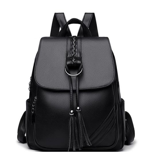 Sac a dos cuir femme noir cheap