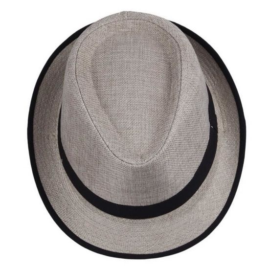 Chapeau Fedora Panama Hawaïen - Unisexe - Bord 4 Cm - Taille Unique 56-59 Cm - Pour Plage, été, Soirées