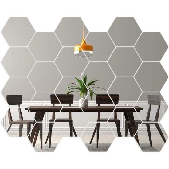 2 Feuilles D'autocollants Géométriques Hexagonaux Pour Porte - PVC Amovible - 80x200 Cm (31.5x78.7") - Déco Murale Facile