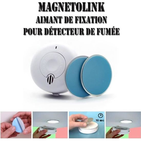 Support aimanté pour détecteur de fumée Magnétolink Cdiscount Bricolage