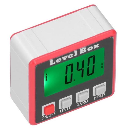 Jauge D'Angle Numérique TOPINCN - Rechargeable, Précision ±0.2° - Base Magnétique Pour Scie à Bois