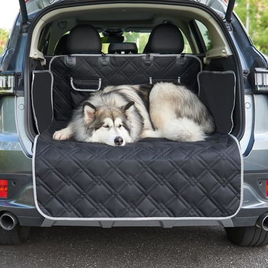 Lydonberg Housse De Coffre Voiture Pour Chien - 105x185 Cm Imperméable Antidérapante - Protection Siège Arrière Chien SUV Camion - Noir