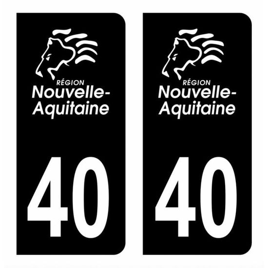 2 Autocollants Immatriculation Département 11 Aude Occitanie - Vinyle Haute Qualité 45x100mm - Pour Plaques Voiture, Camping-Car