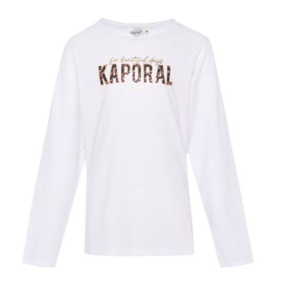 T shirt Blanc Fille Kaporal Belio Blanc Cdiscount Pr t Porter