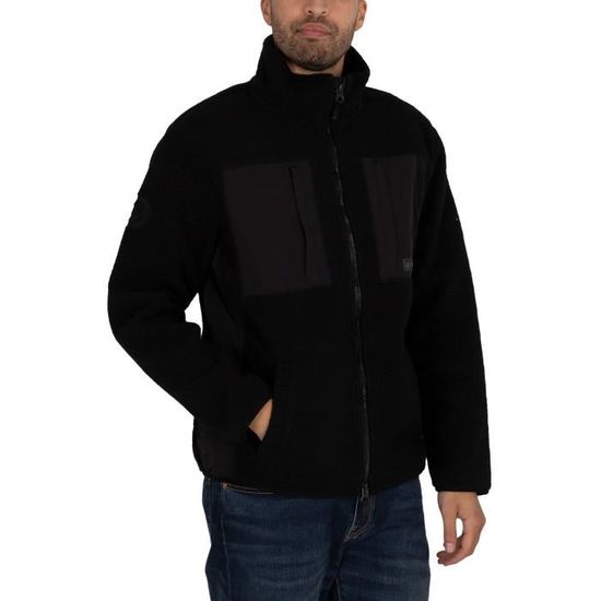 Superdry Veste polaire d expedition Noir Noir Cdiscount Pret a Porter