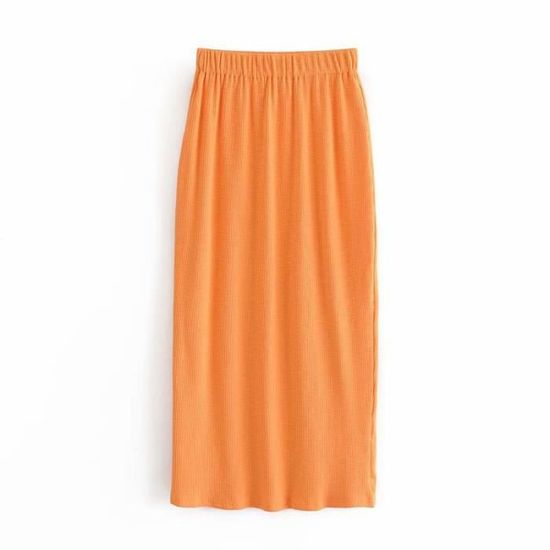 Jupe maxi en lin taille haute pour femmes,élégante,décontractée
