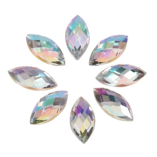 PATIKIL Marquise Gems Lot De 300 Strass En Acrylique à Dos Plat Pour La