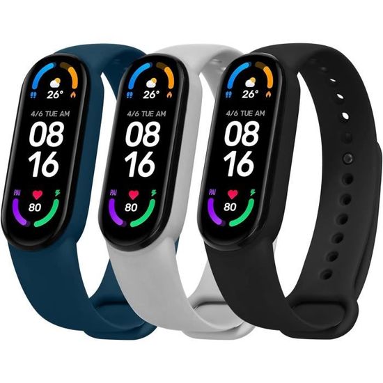 Gofl SITAFU Bracelet pour Xiaomi Mi Band 6/Xiaomi Mi Band 5,Nylon Bracelet de Remplacement pour Xiaomi Mi Band 7 - Ajustable Tressée Sport Bracelet