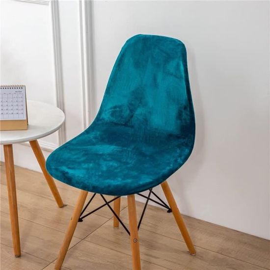 Highdi Housse de Chaise Extensible Lot de 2/4/6, Nouveau Style Couverture Protecteur de Chaise Salle a Manger Universel Amovible Housse Chaise pour Mariage Banquet (Encre Bleue,1 pièce