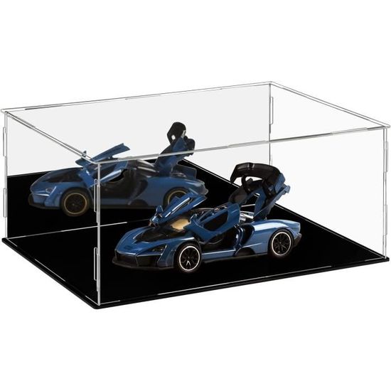 Boîte D'affichage Acrylique Transparente, Vitrine Anti Poussière Multifonctionnelle D'affichage D'objets Avec Base Epaissie (12x8x6inch/30x20x15cm