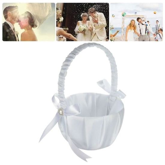 Panier De Fleurs De Mariage En Dentelle – Élégant Et Romantique Pour Demoiselle D'honneur - 6