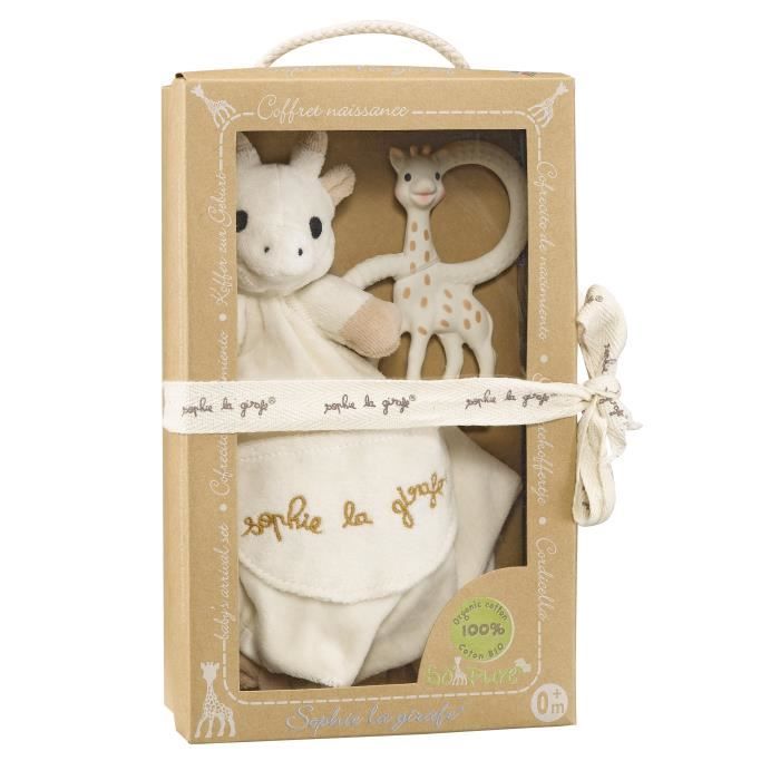 SOPHIE LA GIRAFE Coffret doudou + Anneau dentition So pure