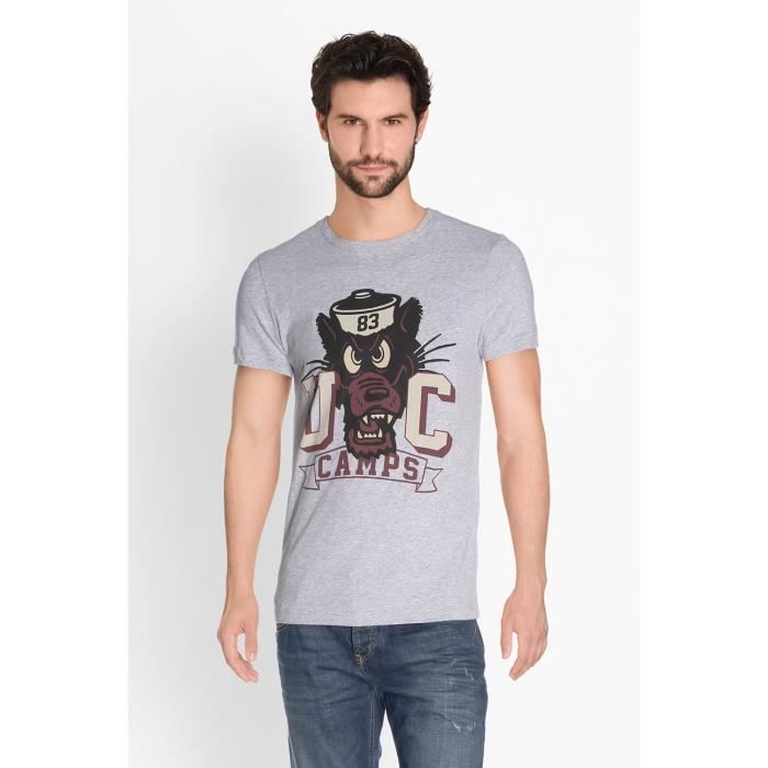 CAMPS T-shirt Manches Courtes United - Homme - Gris