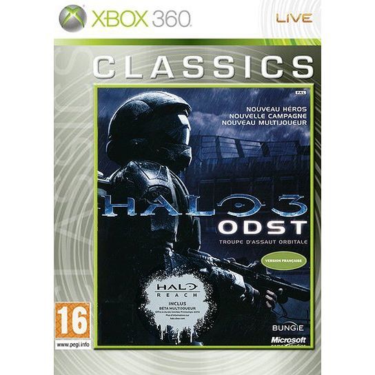 Halo 3 Classics Odst Jeu Xbox 360