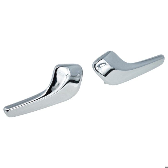 FINAO FRANCE - 2 x Poignées de porte intérieure chrome Droite et Gauche avant ou arrière pour Opel Corsa